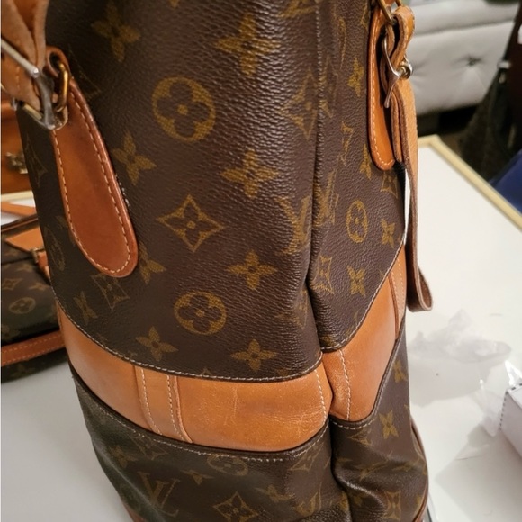 Authentic Louis Vuitton Monogram Bucket Tote Shoulder Bag Vintage - Picture 2 of 5